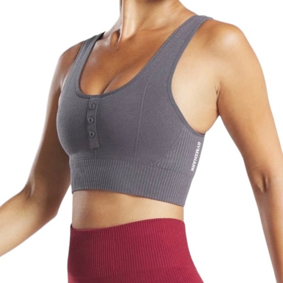 Gymshark Intimates & Sleepwear Gymshark Power Down Light Support Ribbed Croplette Sports Bra